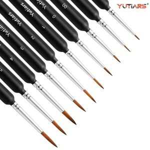 10pcs Miniature Paint Brushes 1