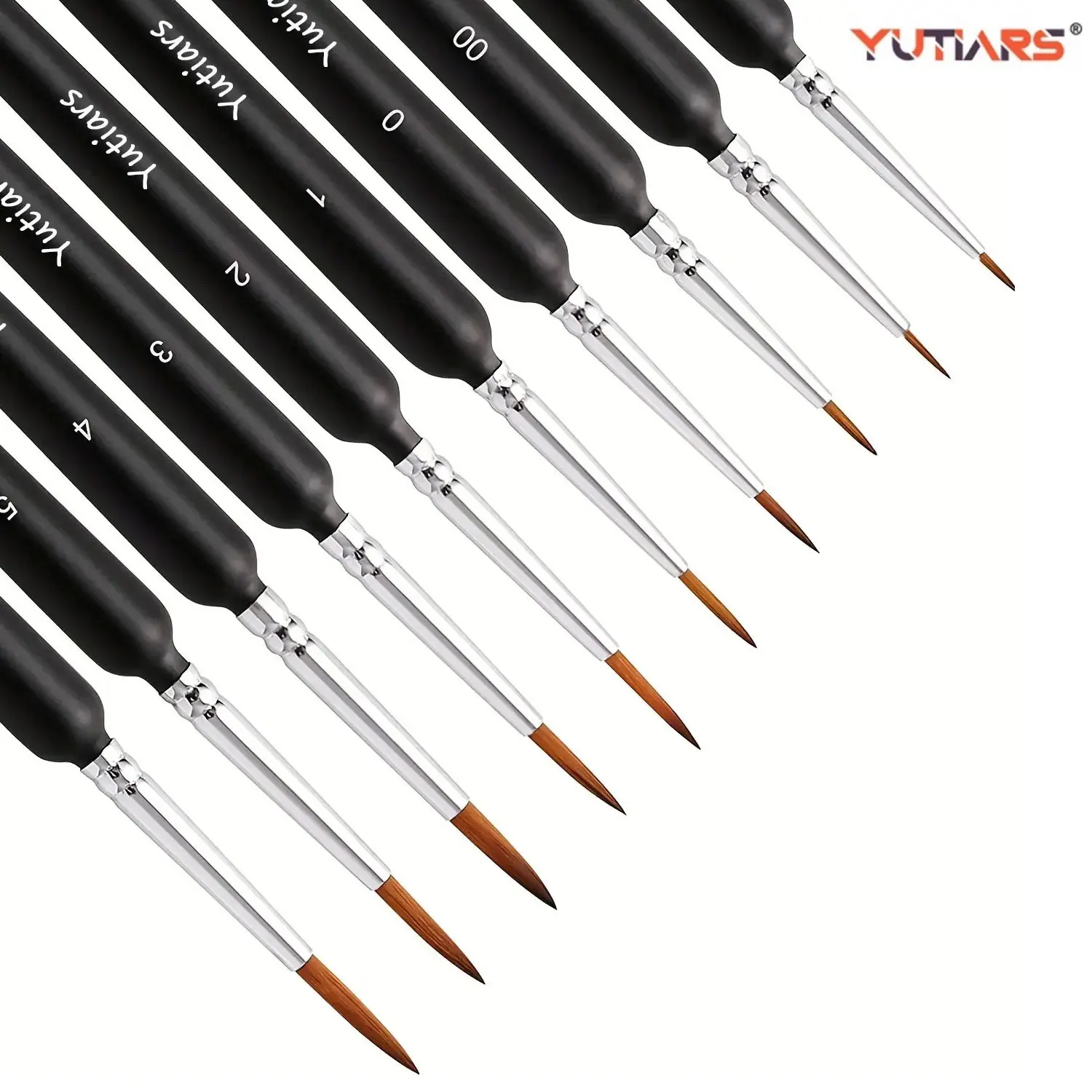 10pcs Miniature Paint Brushes 1