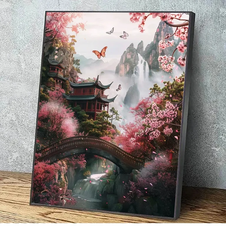 AB Fairy Dust Cherry Blossom Diamond Painting 2
