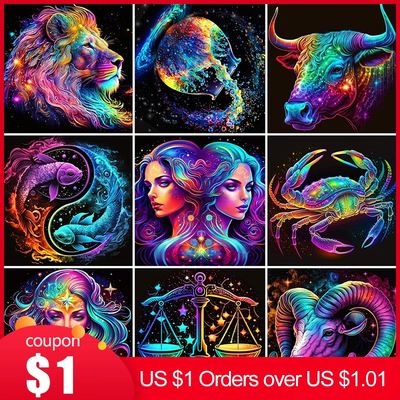 EverShine Zodiac Diamond Painting Kit 1