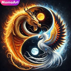 MomoArt Diamond Mosaic Dragon & Bird 1