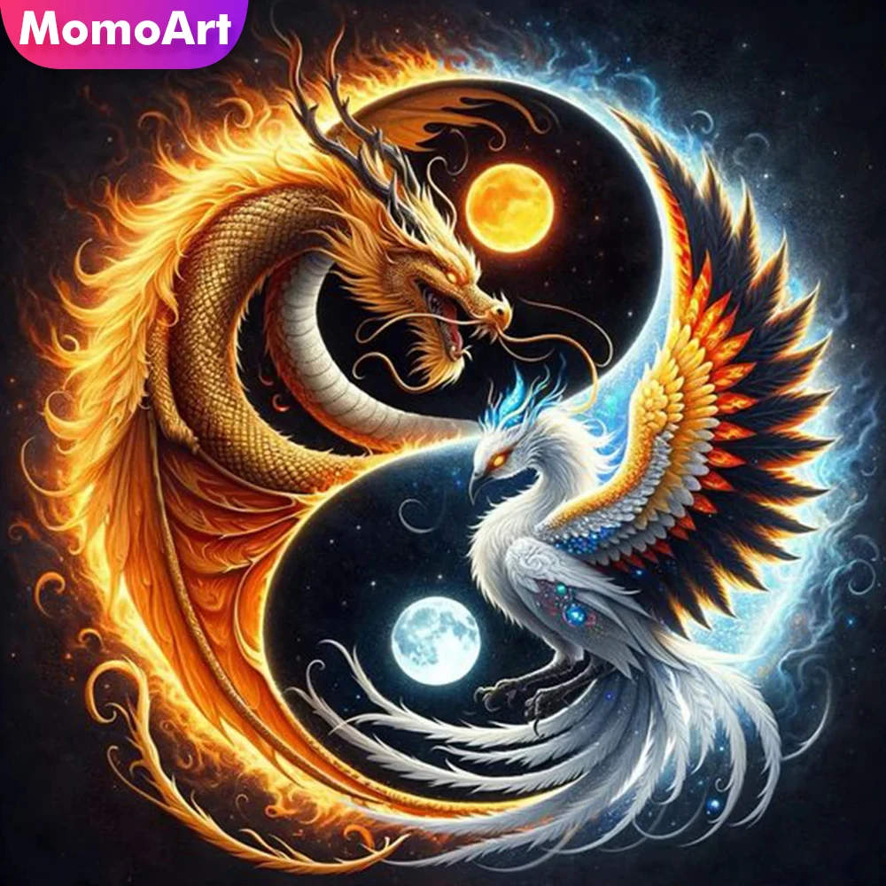 MomoArt Diamond Mosaic Dragon & Bird 1