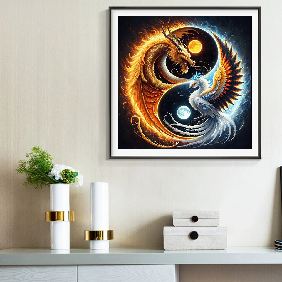 MomoArt Diamond Mosaic Dragon & Bird 3