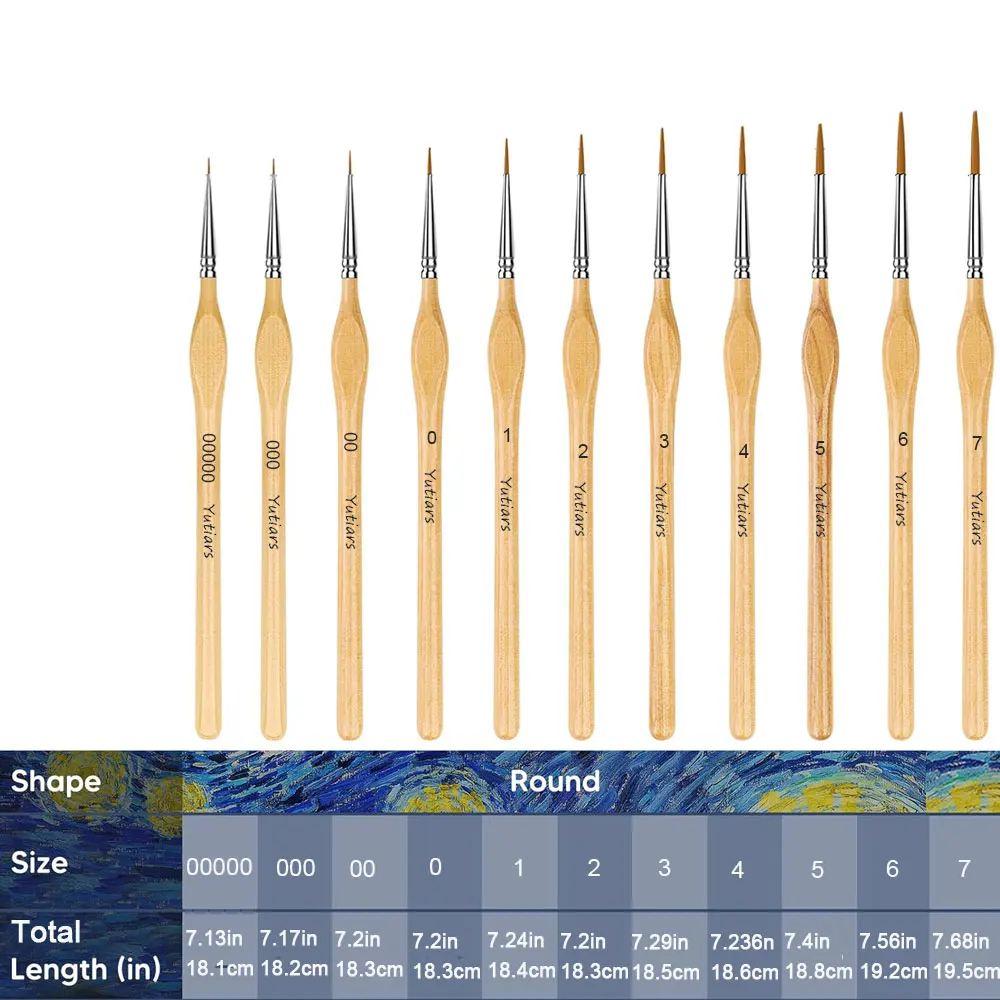 11-Piece Micro Detail Brush Set 2