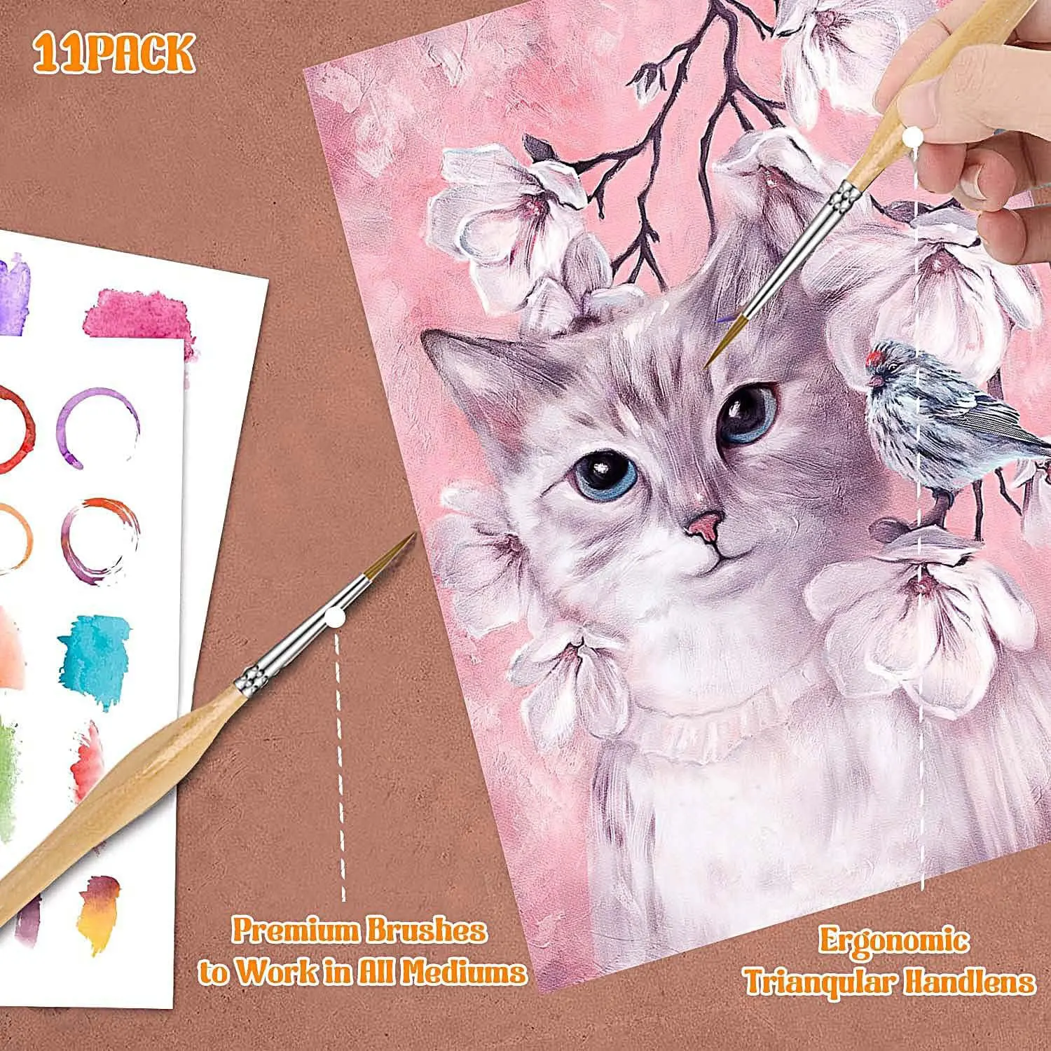 11-Piece Micro Detail Brush Set 6