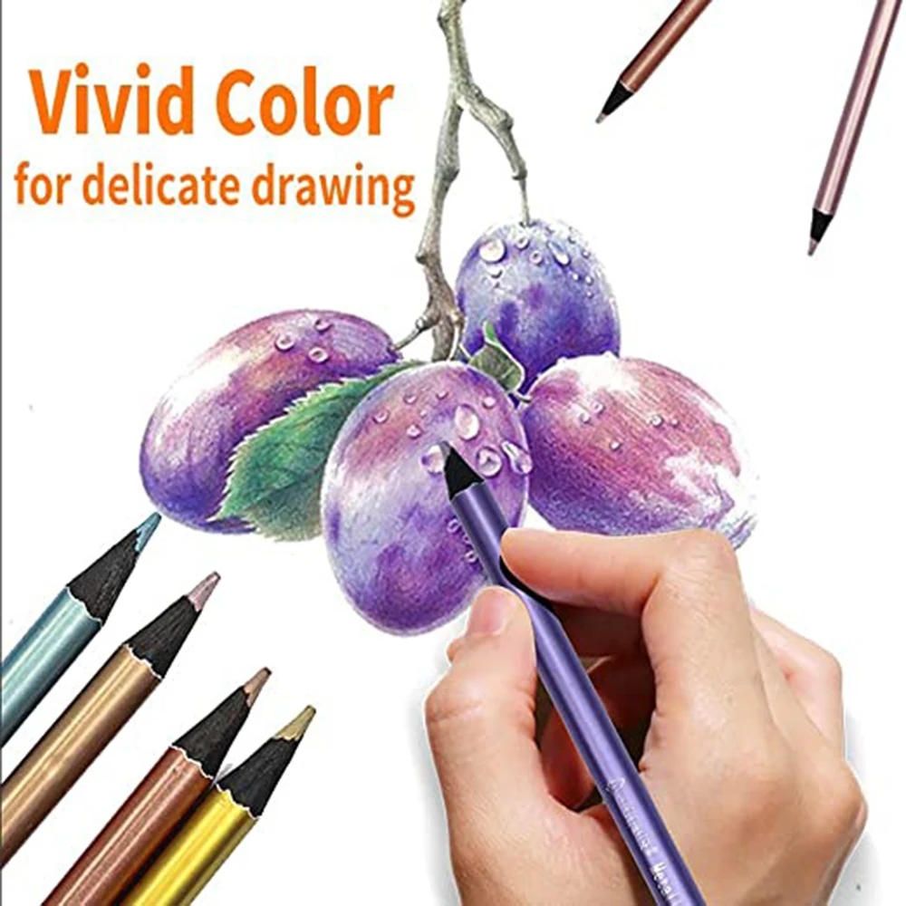 12-Color Metallic Pencil Set 5