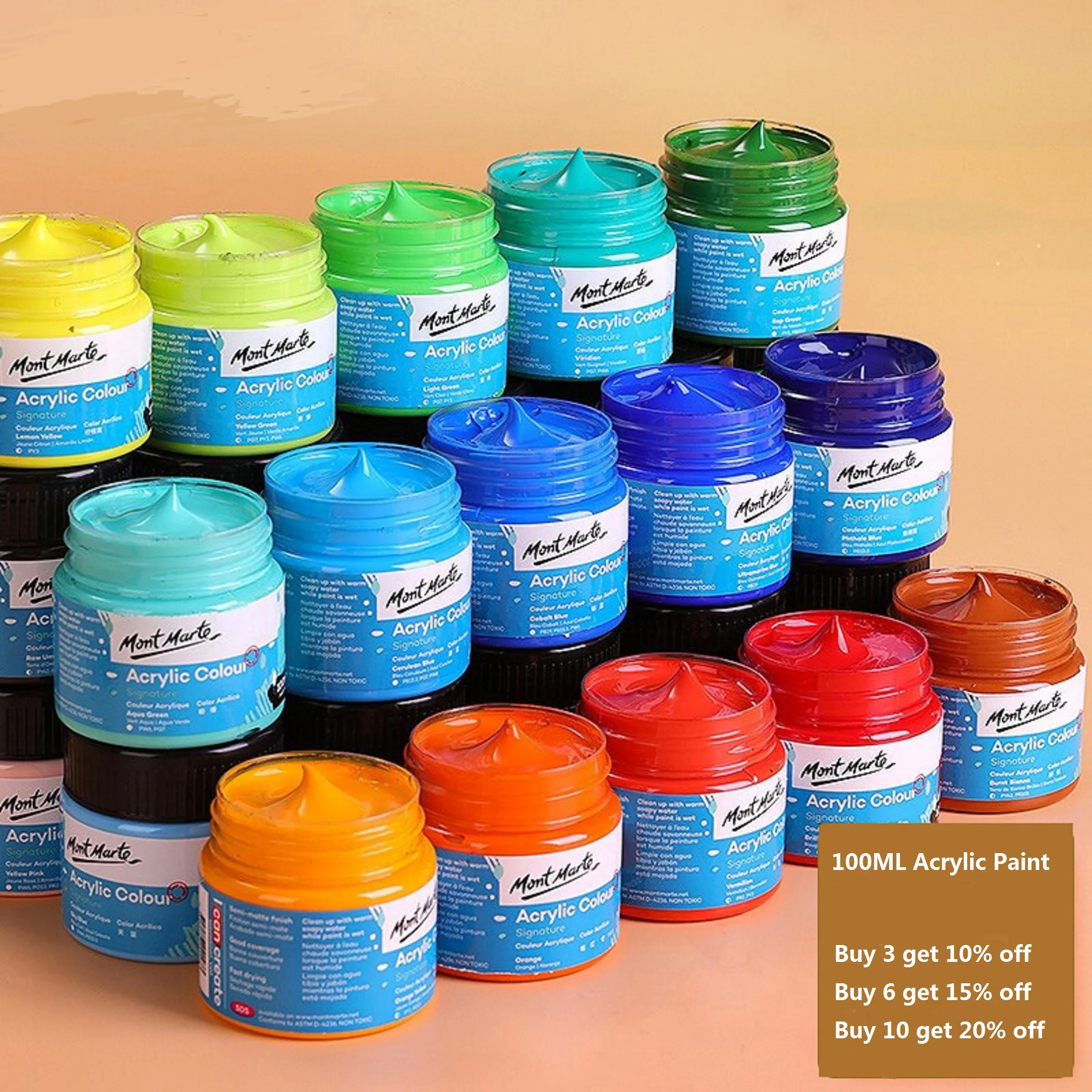 Acrylic Paint 100ml 61-Colors 2