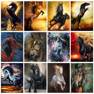 GATYZTORY Cool Horse Paint by Numbers Kit 1