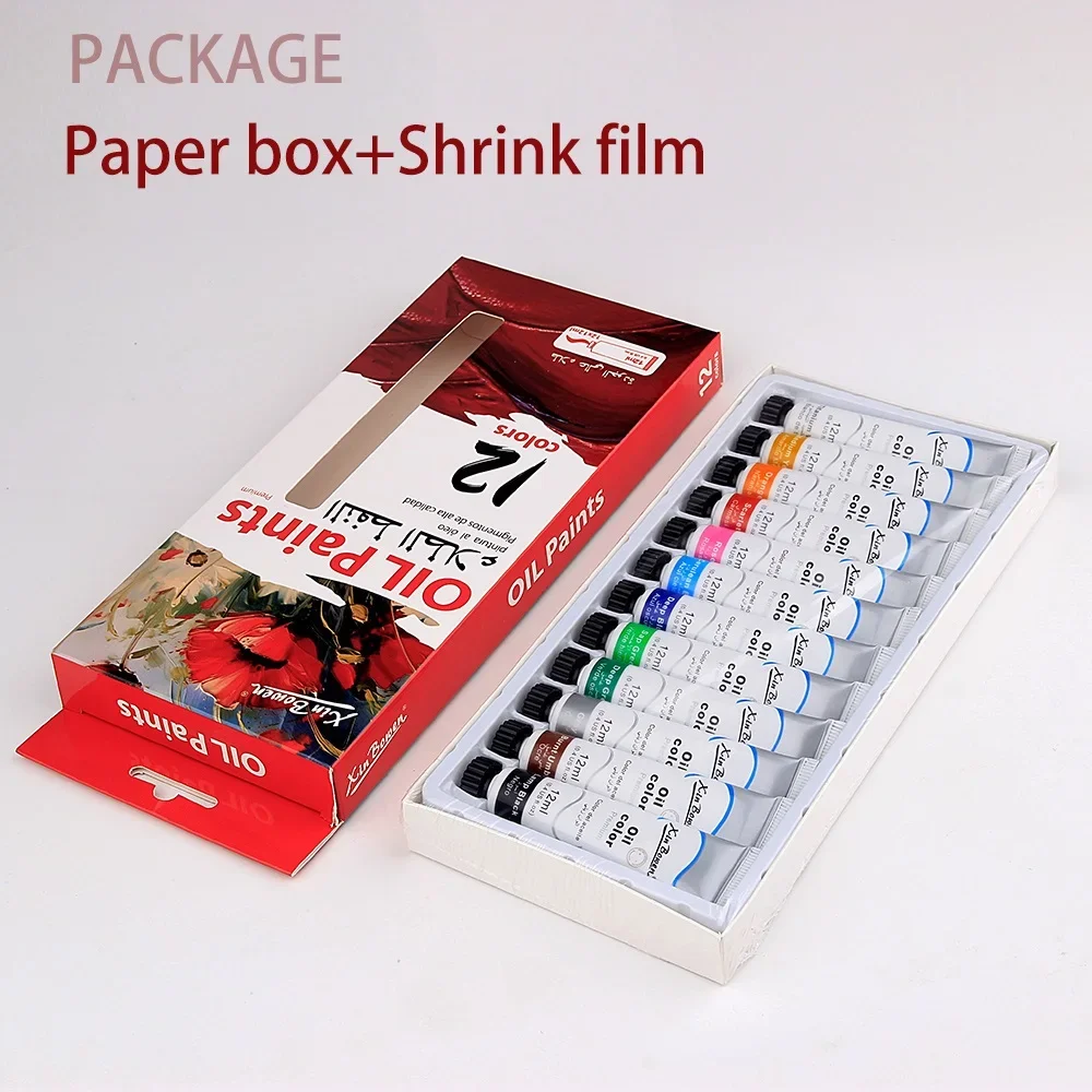 12-Color Professional Oil Paint Set 2