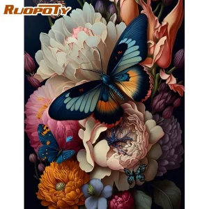 Butterfly Acrylic Paint by Numbers Kit 1