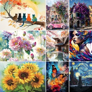 Canvas Wall Art Paint By Numbers Kit 1