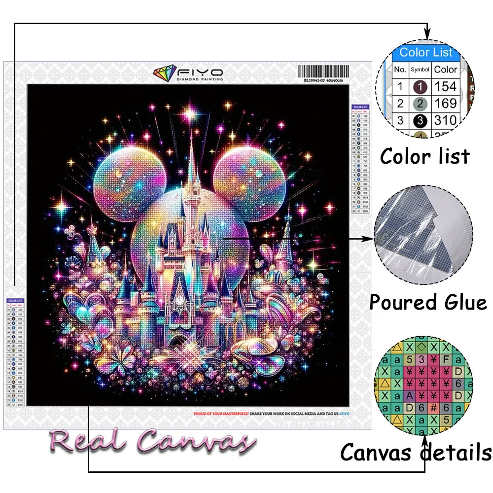 Disney Castle 2024 Diamond Art Kit 3
