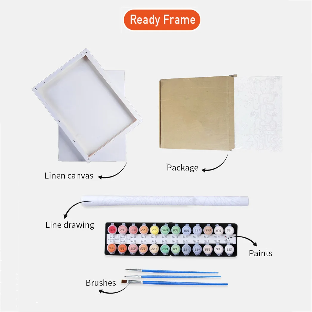 DIY Cat Painting by Numbers Kit 5