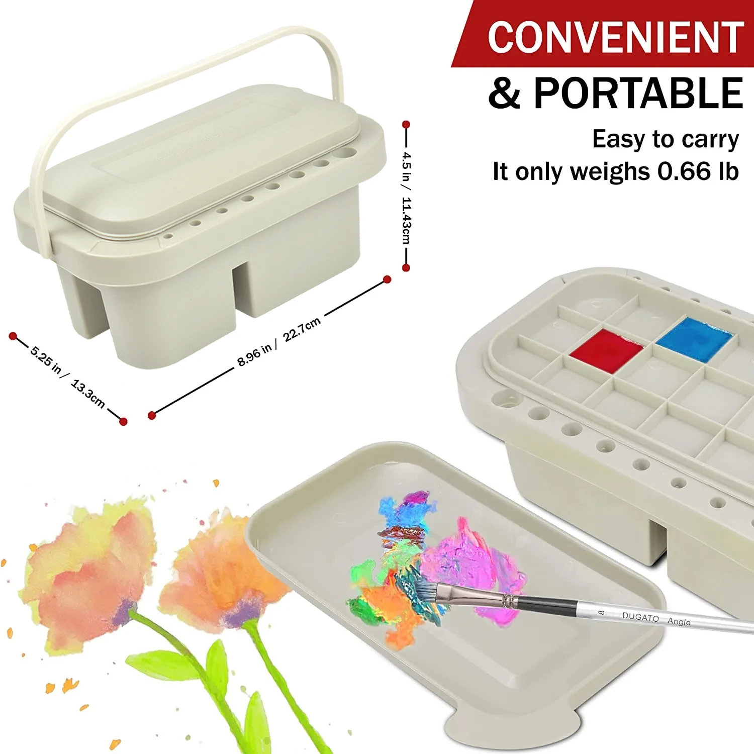 Paint Brush Cleaner & Organizer Basin 5