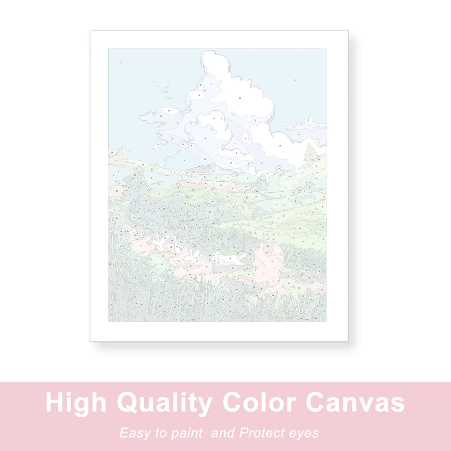 Elegant Courtyard Paint by Numbers Kit 4